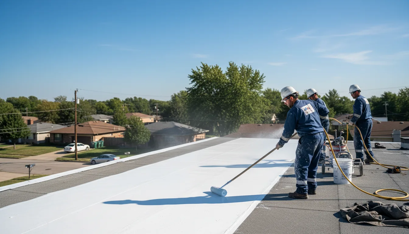 Commercial roof coating in New Leipzig, ND near me
